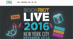 Desktop Screenshot of bookriotlive.com